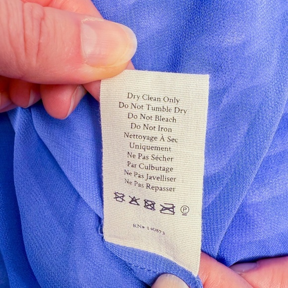 LoveShackFancy Meridian Silk Midi Dress – Purple Raindrop – Retail $595 - Size 8 - Picture 11 of 16